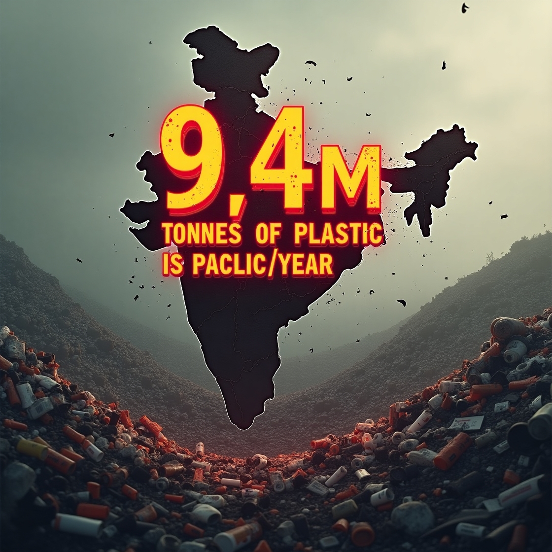 India produces 9.4M tonnes of plastic/year